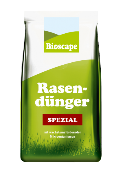 BIOSCAPE-Rasendünger spezial mit Eisensulfat, mit indirekter Wirkung gegen Moos